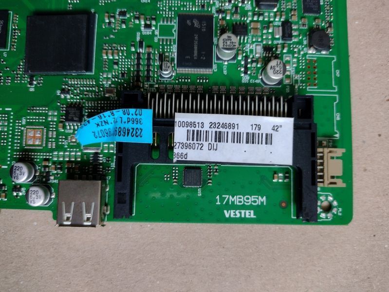 Проверенная, рабочая Плата шасси vestel 17MB95M , С телевизора technika sm42-240-aw15 Б / У 11955 фото