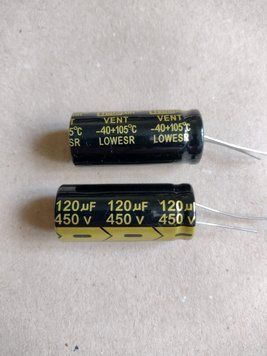Конденсатор 450В, 120мкФ,Електролітичний конденсатор 120UF 450V,електроліт 450в 120мкф 10562 фото