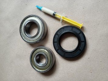 Для Bosch/Siemens Комплект підшипників CX 6207+6305 + сальник (42*72*10 mm/мм) + мастило для пральної машини 13646 фото