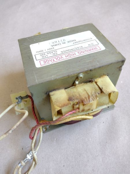 Трансформатор до мікрохвильовки 6170W1D098Y б/у трансформатор для мікрохвильовки , трансформатор для мікрохвильоваої печі 11973 фото