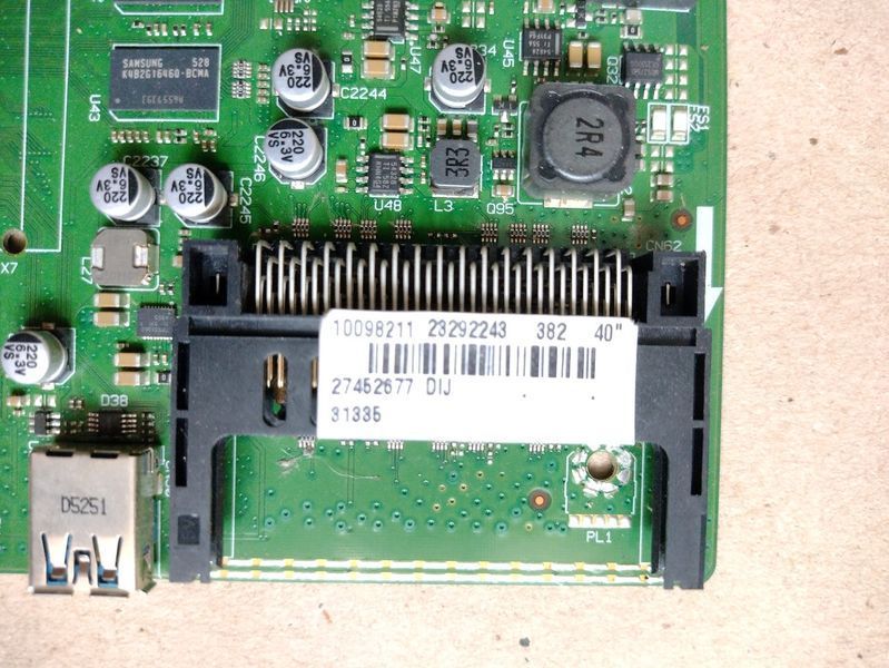 Проверенная, рабочая Плата шасси vestel 17MB100 , С телевизора panasonic tx-40cx300e Б / У 11940 фото